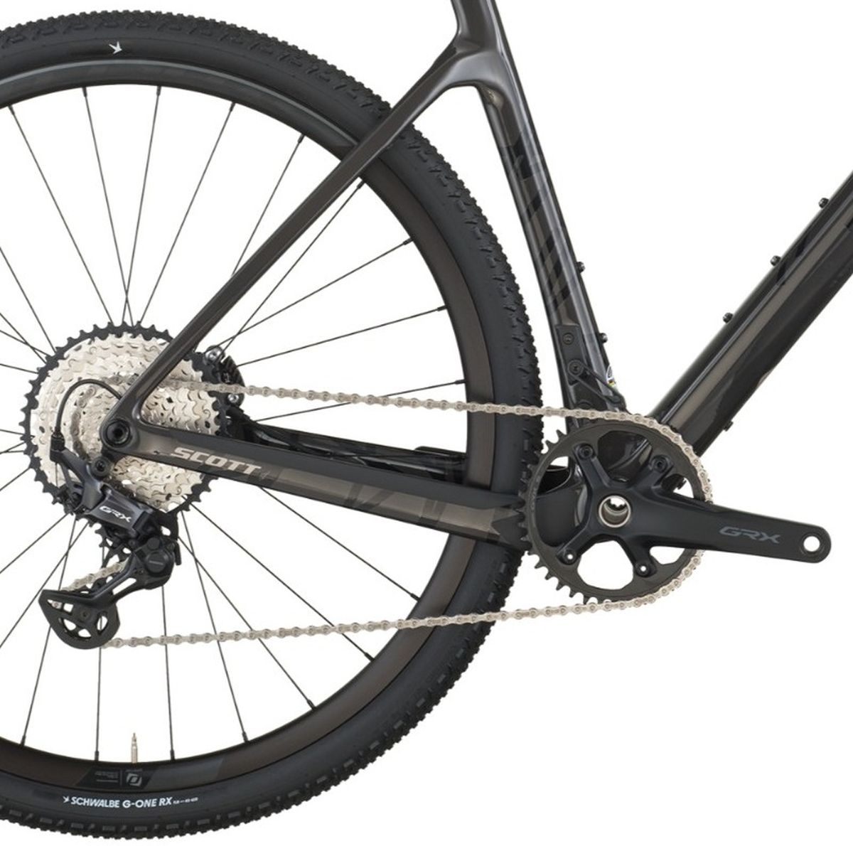 Bicicleta Gravel Scott Addict 30 Carbono GRX 12V Negra img #4