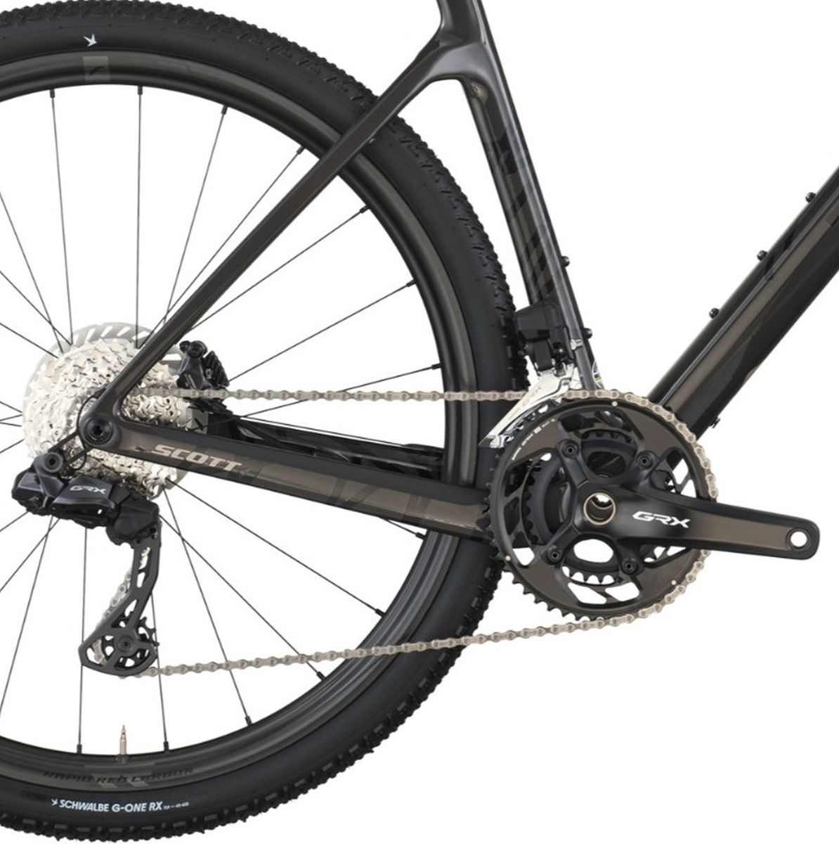 Bicicleta Gravel Scott Addict 15 Carbono GRX Di2 Negro img #4