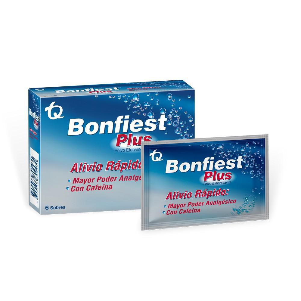 Antiácido y analgésico Bonfiest Plus Alivio Rapido (6  und) img #2