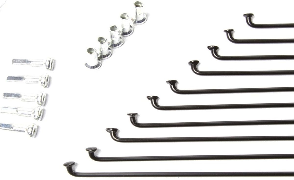 Radios con Niples MLS MTB 26" 255mmx14g Negros img #1