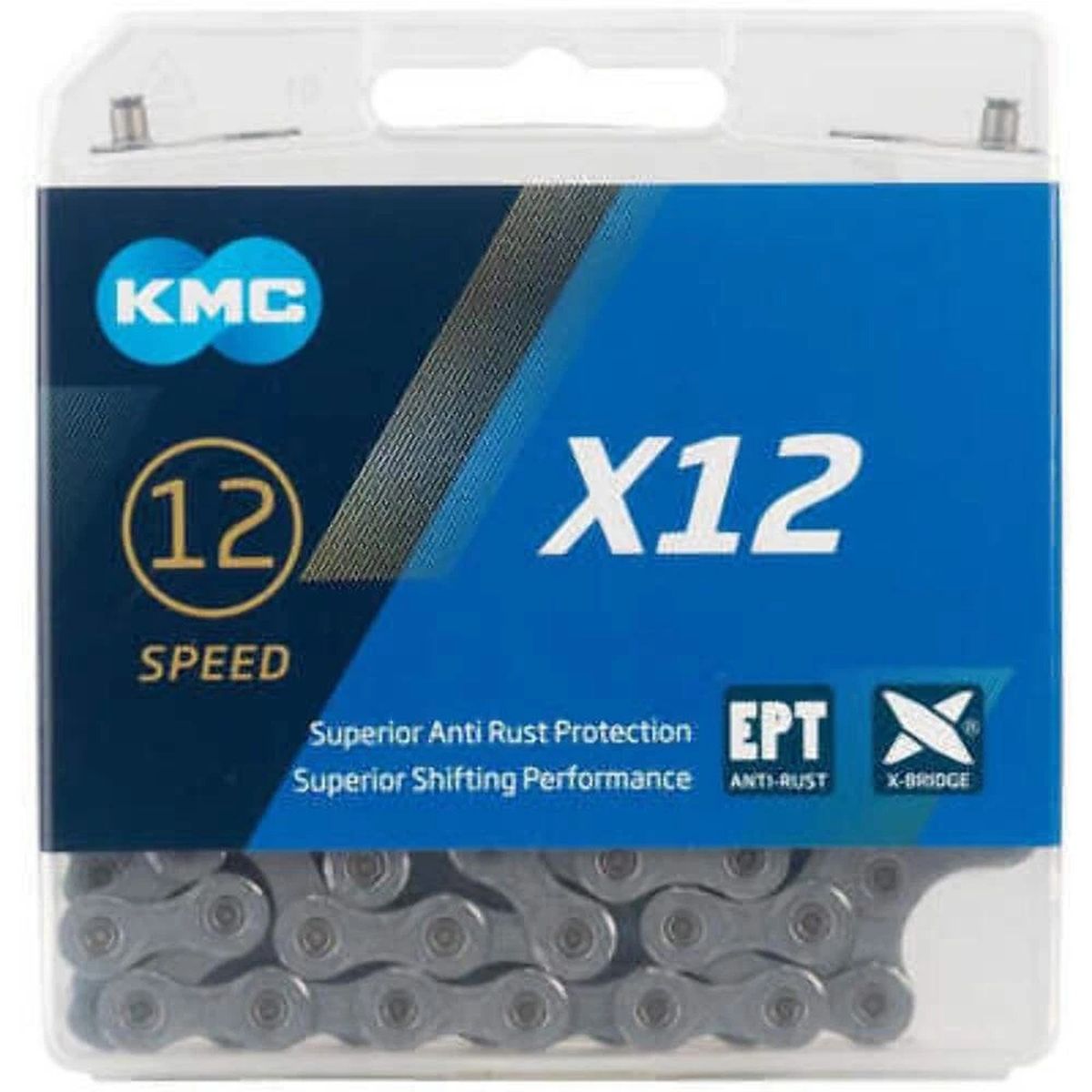 Cadena KMC X12 EPT 12V 126L Plata img #1