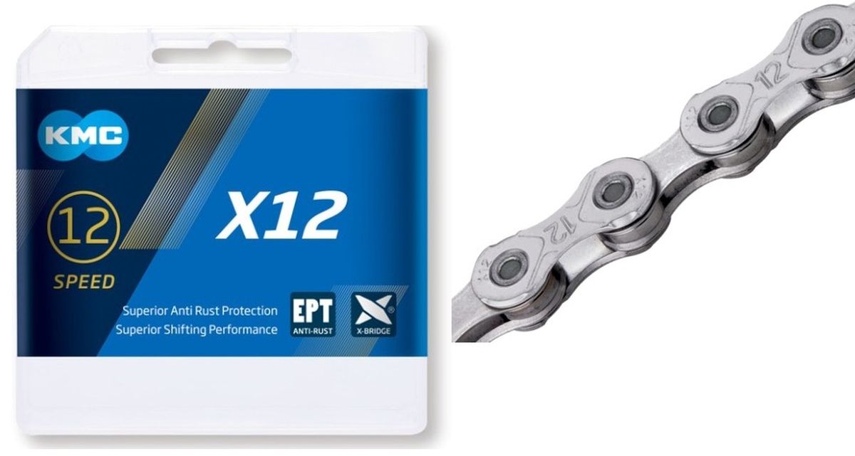 Cadena KMC X12 EPT 12V 126L Plata img #2