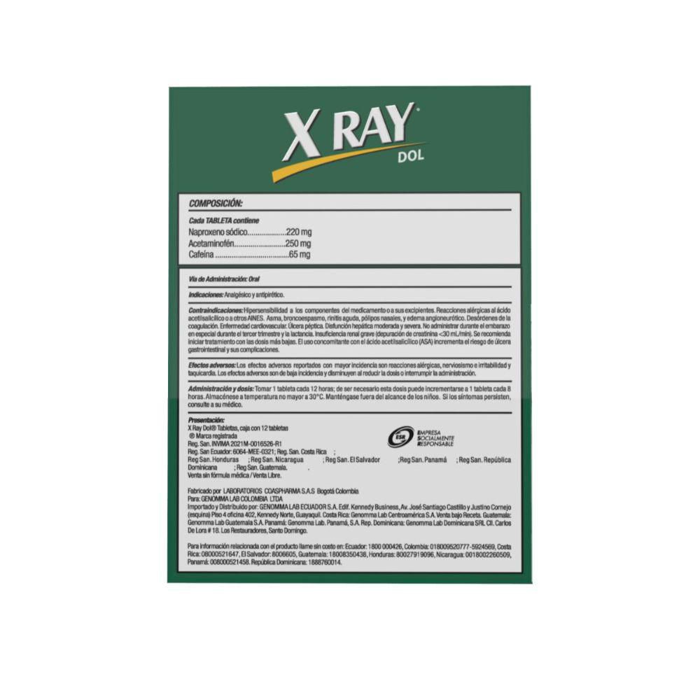 Tabletas XRAY alivia hasta por 12 horas (12  und) img #3