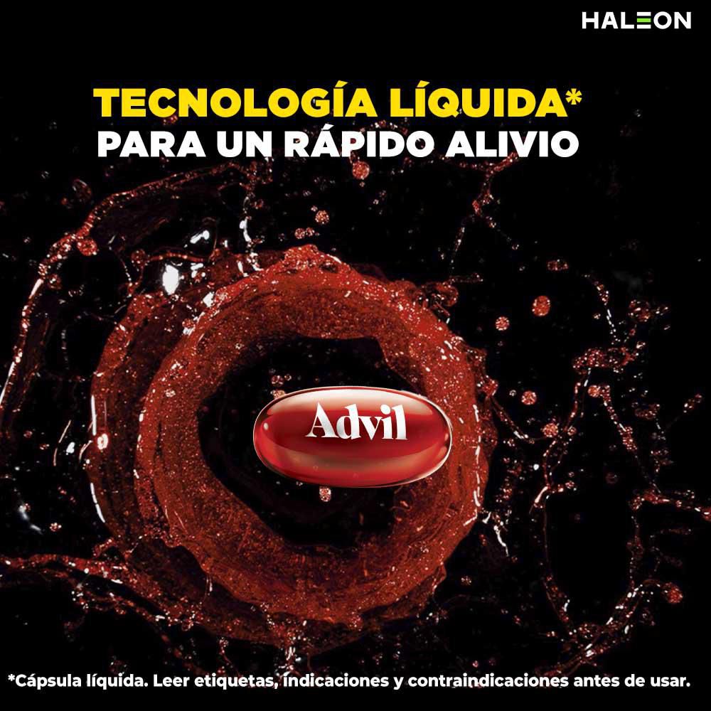 Cápsulas ADVIL max ibuprofeno dolores fuertes (10  und) img #3