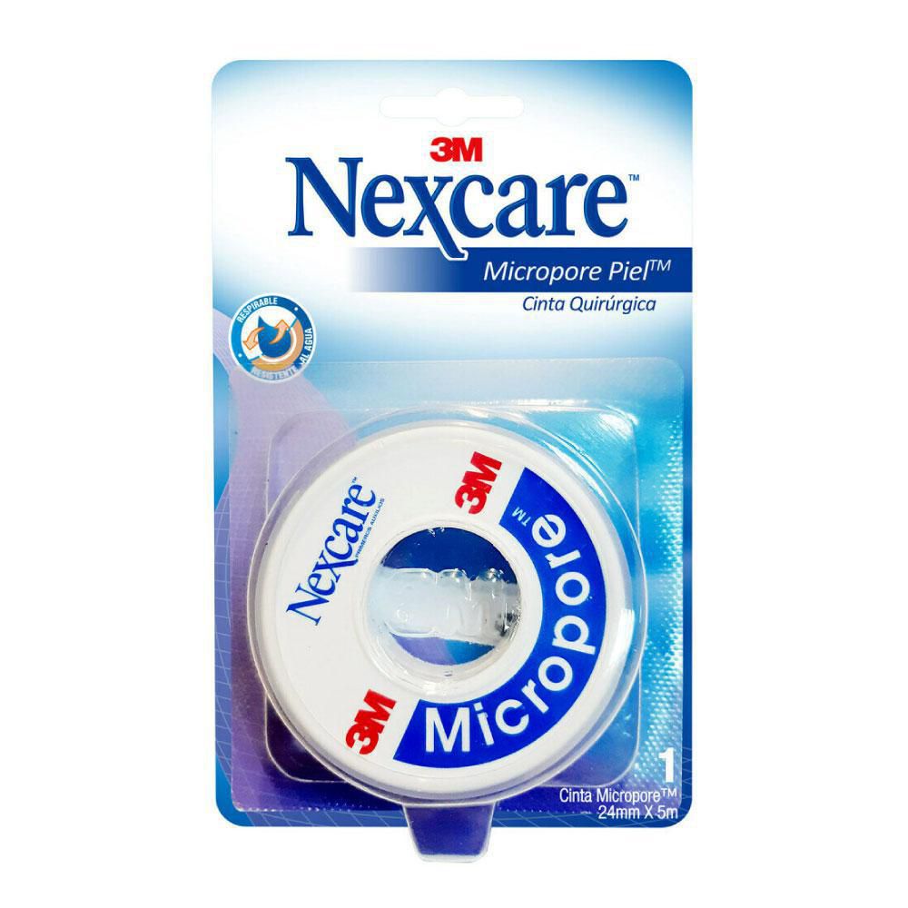 Microporo NEXCARE cinta quirúrgica piel 2.4cm x 5mt (5  mts) img #1