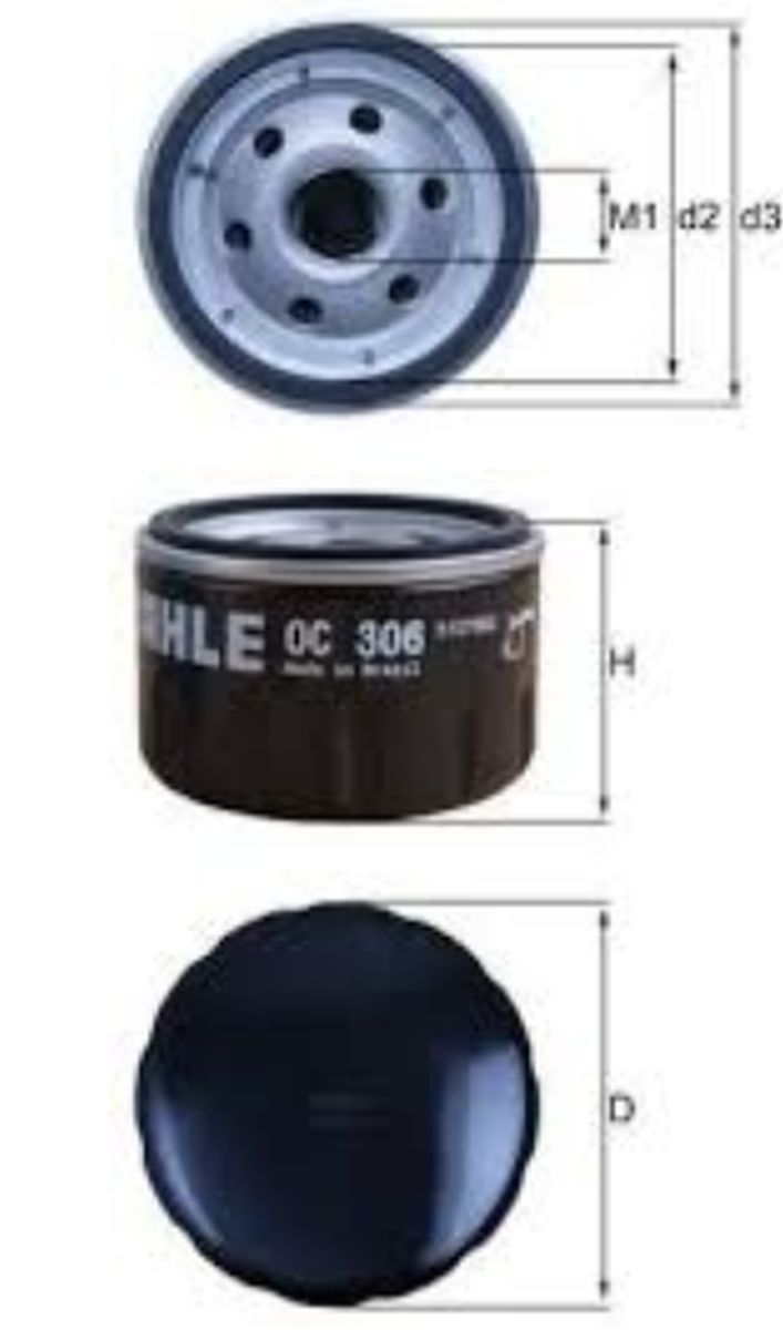 Filtro de Aceite Moto Mahle R1200R/R1200GS/F700/800GS img #2