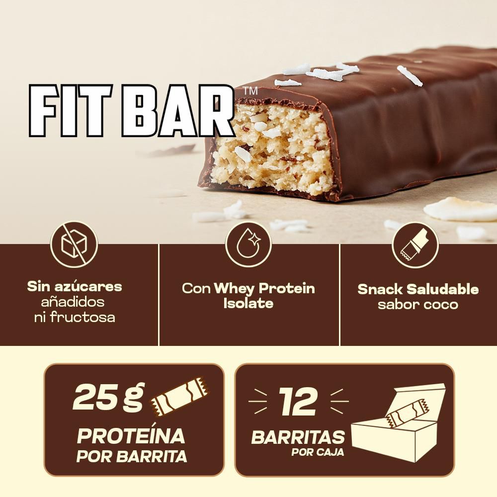 Barra proteina MEGAPLEX Coco Caja X12 Und (720  gr) img #3