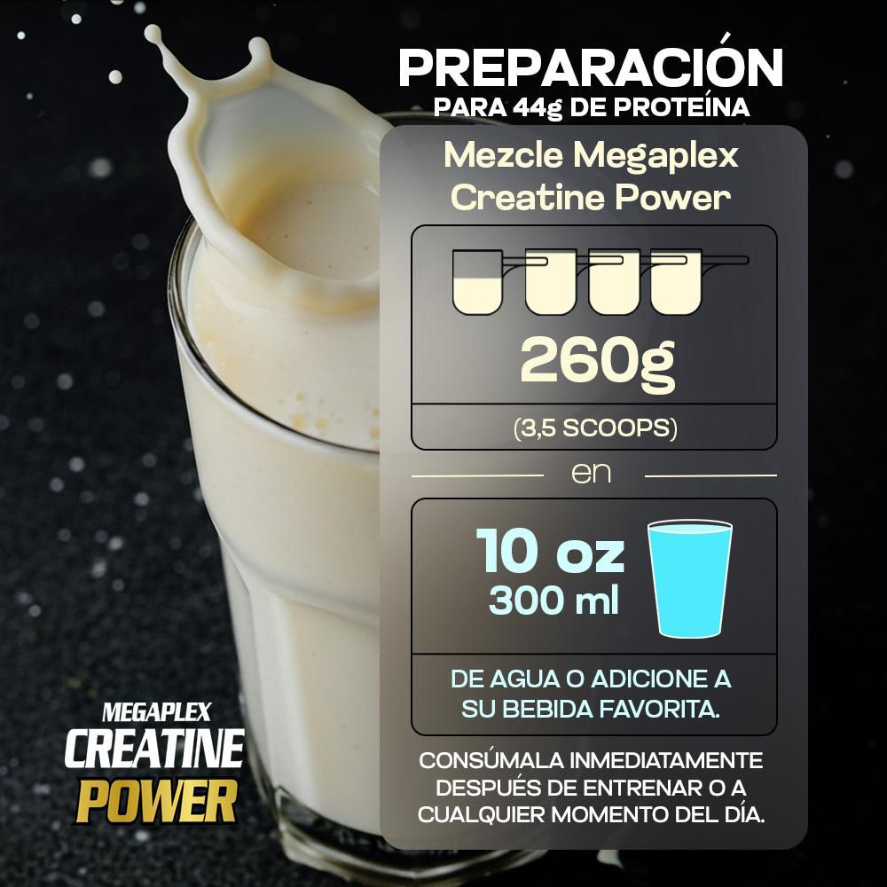 Proteína MEGAPLEX Creatine Power (4545  gr) img #4