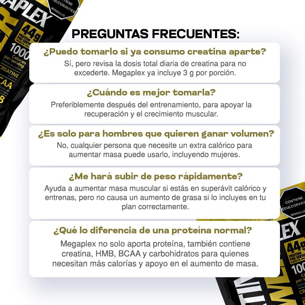 Proteína MEGAPLEX Creatine Power (4545  gr) img #7