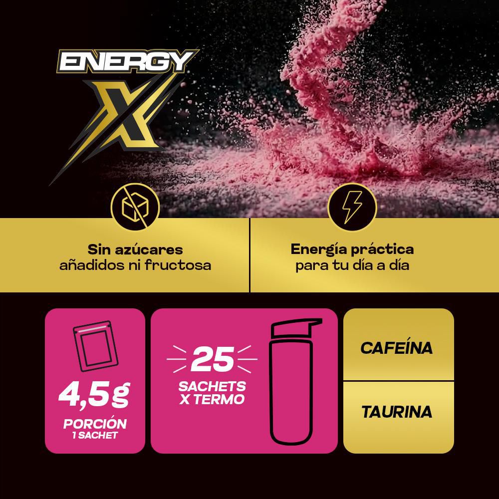 Bebida energizante MEGAPLEX En Polvo X25Und (125  gr) img #3