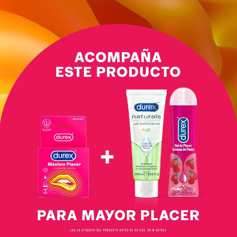 Condones DUREX máximo placer (3  und) img #4