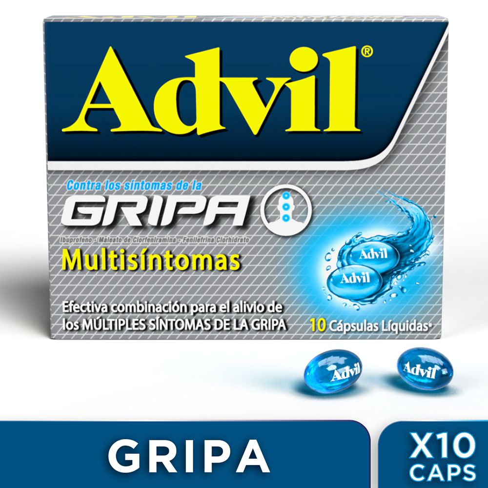 Cápsulas ADVIL contra múltiples síntomas de gripa (10  und) img #1