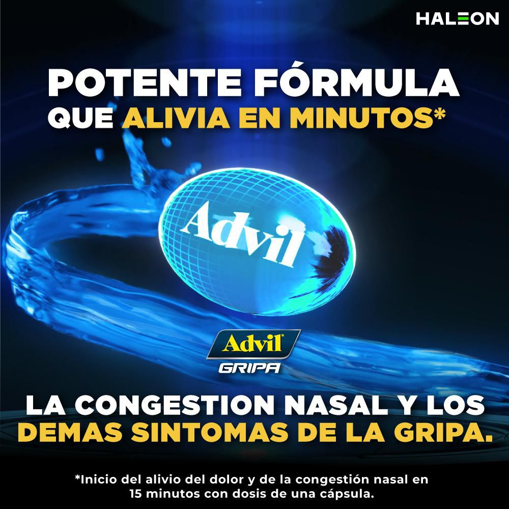 Cápsulas ADVIL contra múltiples síntomas de gripa (10  und) img #2