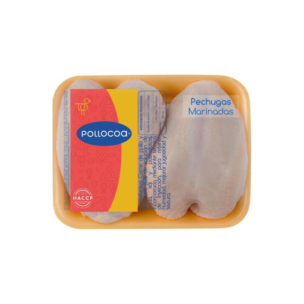 Pechuga de pollo POLLOCOA marinada x2und img #1