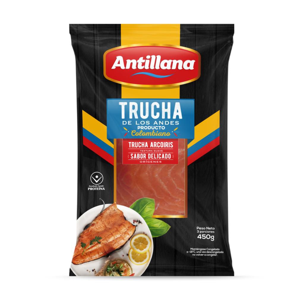 Trucha arcoíris ANTILLANA de los andes (450  gr) img #1