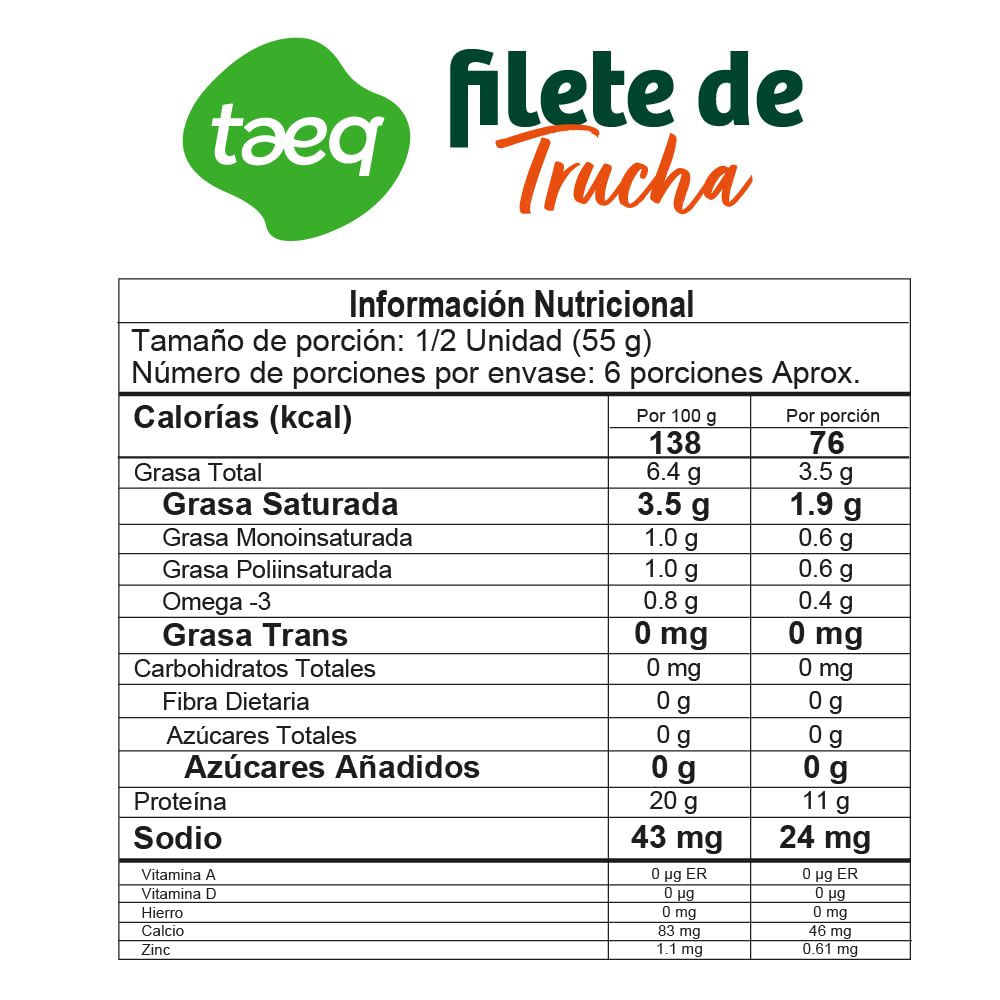 Filete de trucha TAEQ congelado img #2