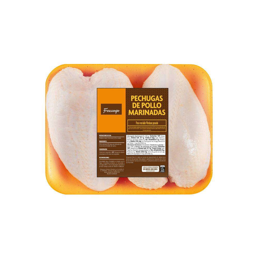 Pechuga de pollo FRESCAMPO marinada con piel img #1