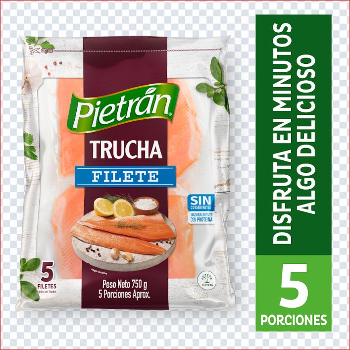 Filete de trucha PIETRAN sin conservantes (750  gr) img #1