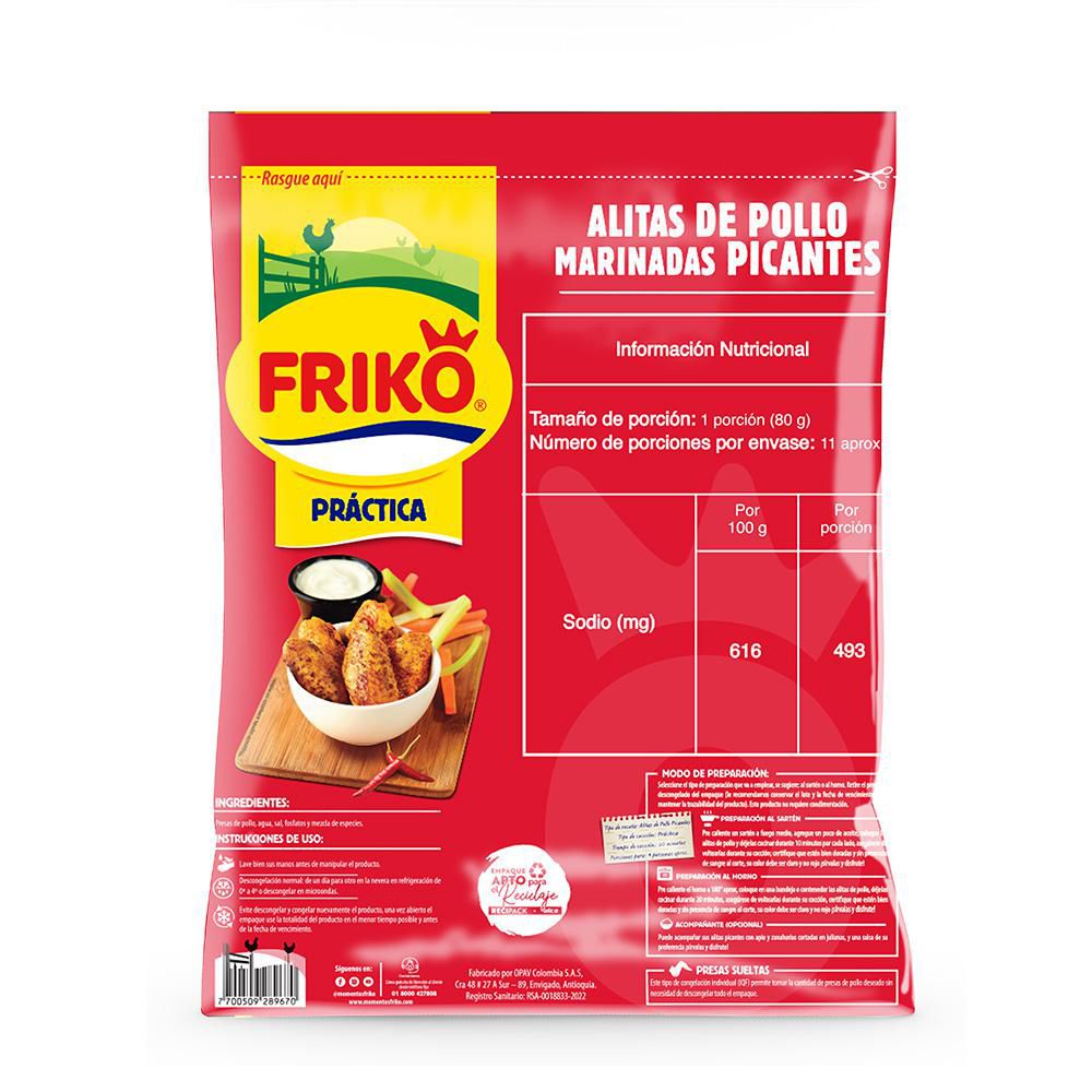 Alitas FRIKO HF marinadas picantes (900  gr) img #2