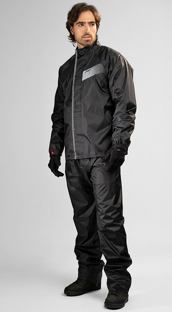 Impermeable FP Storm Moto Negro Liviano PVC img #2