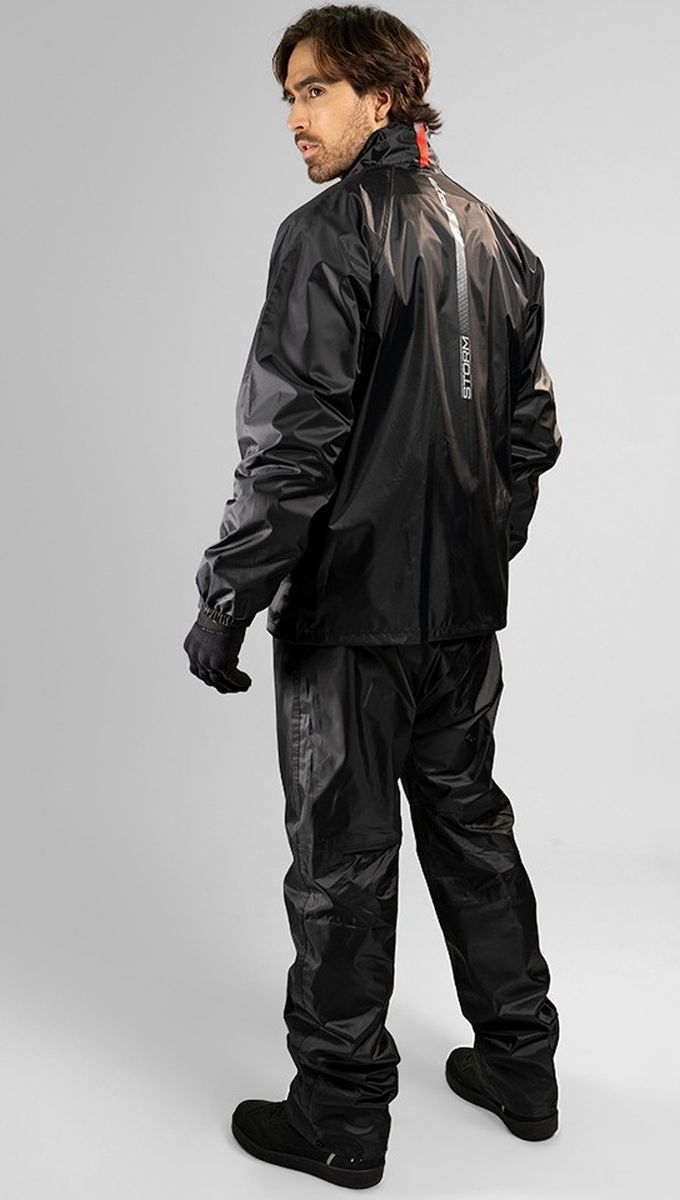 Impermeable FP Storm Moto Negro Liviano PVC img #3