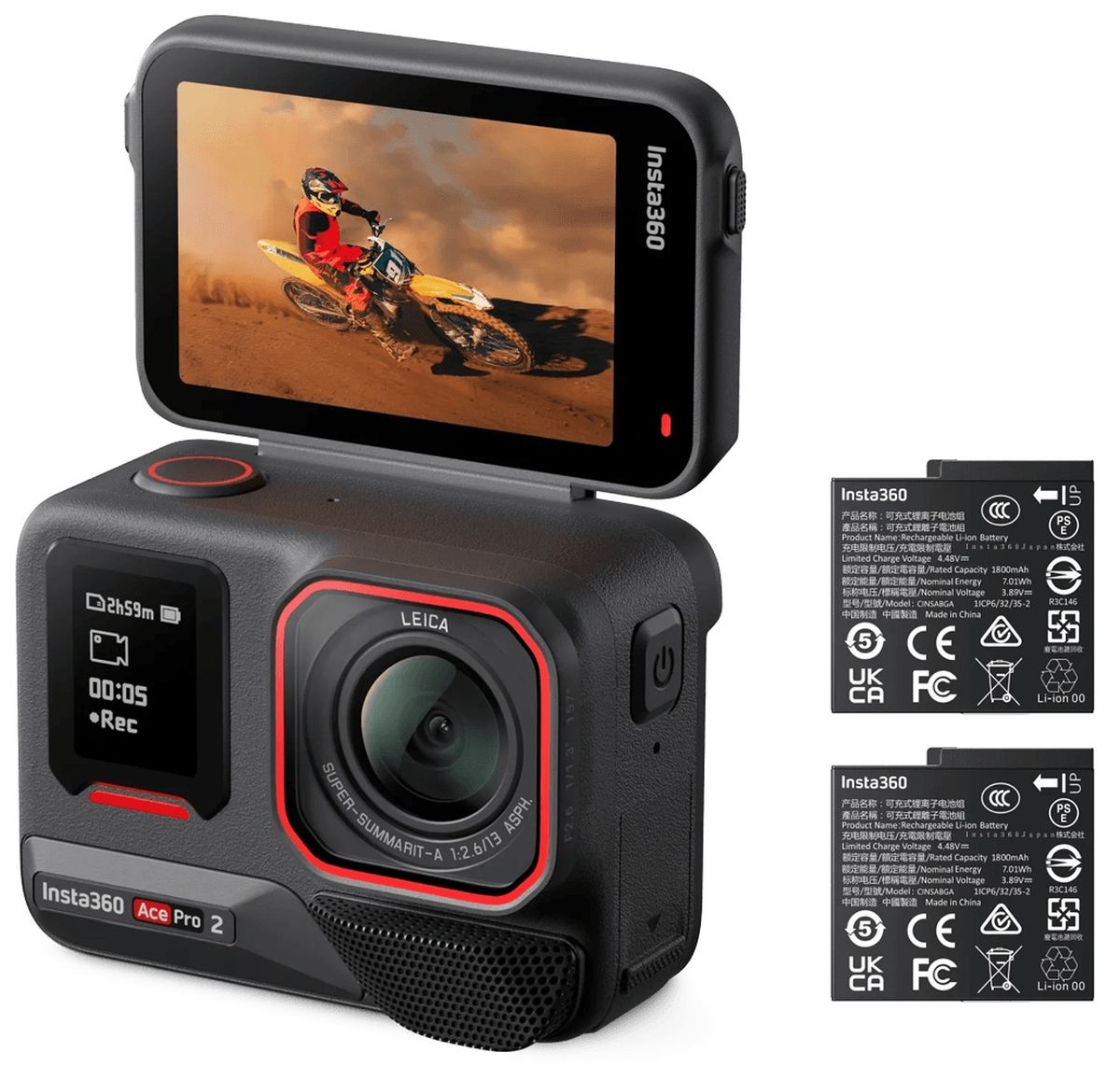 Cámara Insta360 Ace Pro 2 Dual Battery Bundle img #1