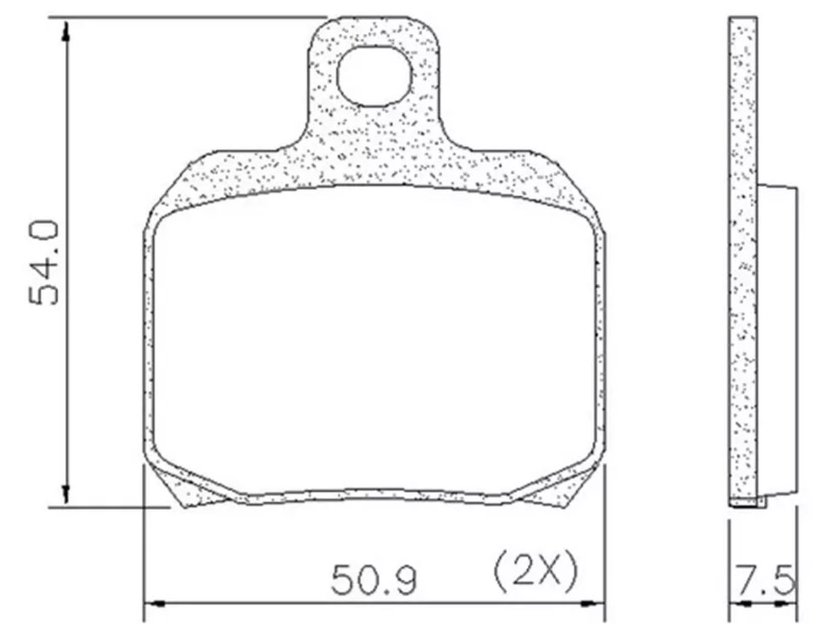 Pastillas Freno Fras-Le Ducati1200-Benelli600 Guzzu Trasera img #3