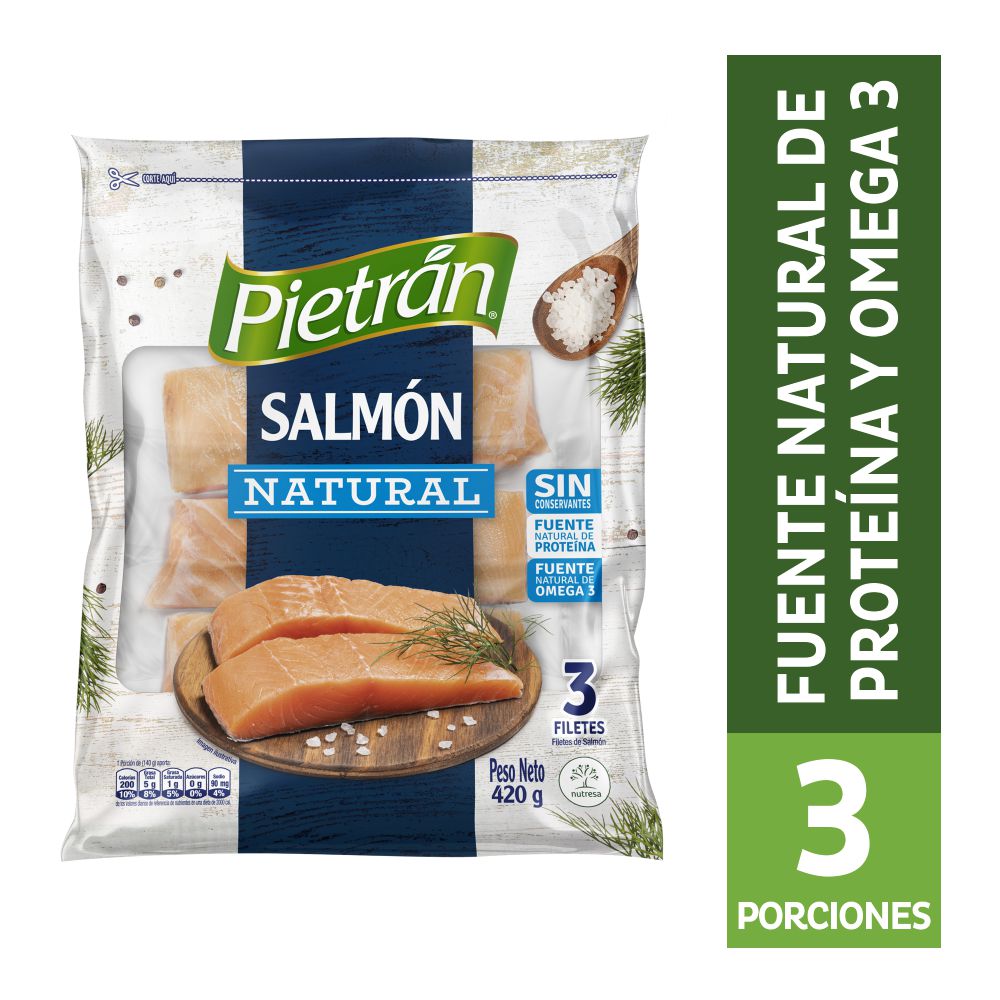 Filete de salmón PIETRAN natural (420  gr) img #2