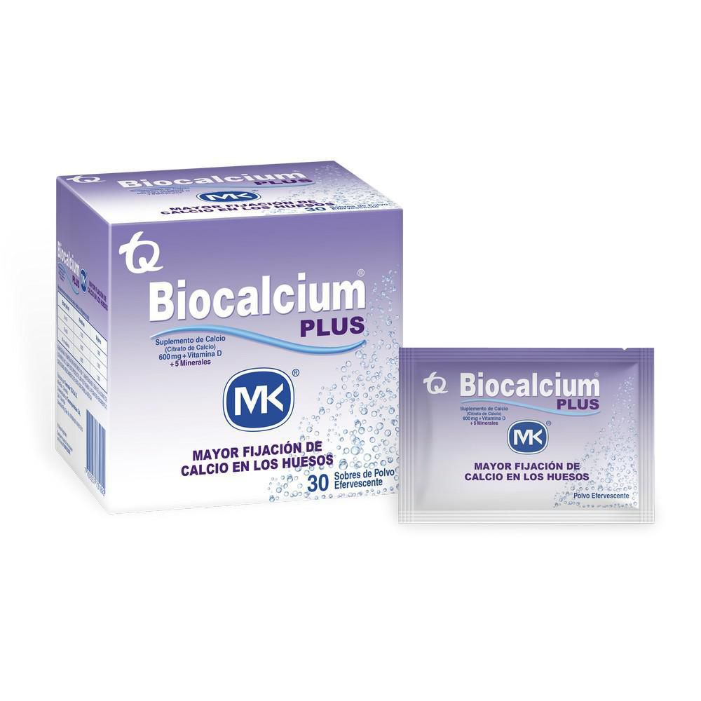 Suplemento de calcio BIOCALCIUM MK plus con vitamina D (30  und) img #2
