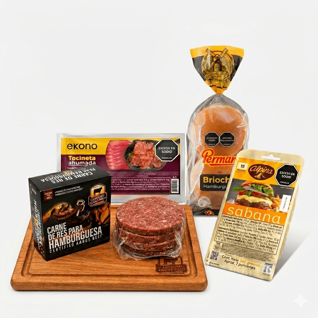 Combo Mundial Queso Sabana x 250 g + Hamburguesa x 480 g + Pan 350 g + Tocineta 200 g img #1