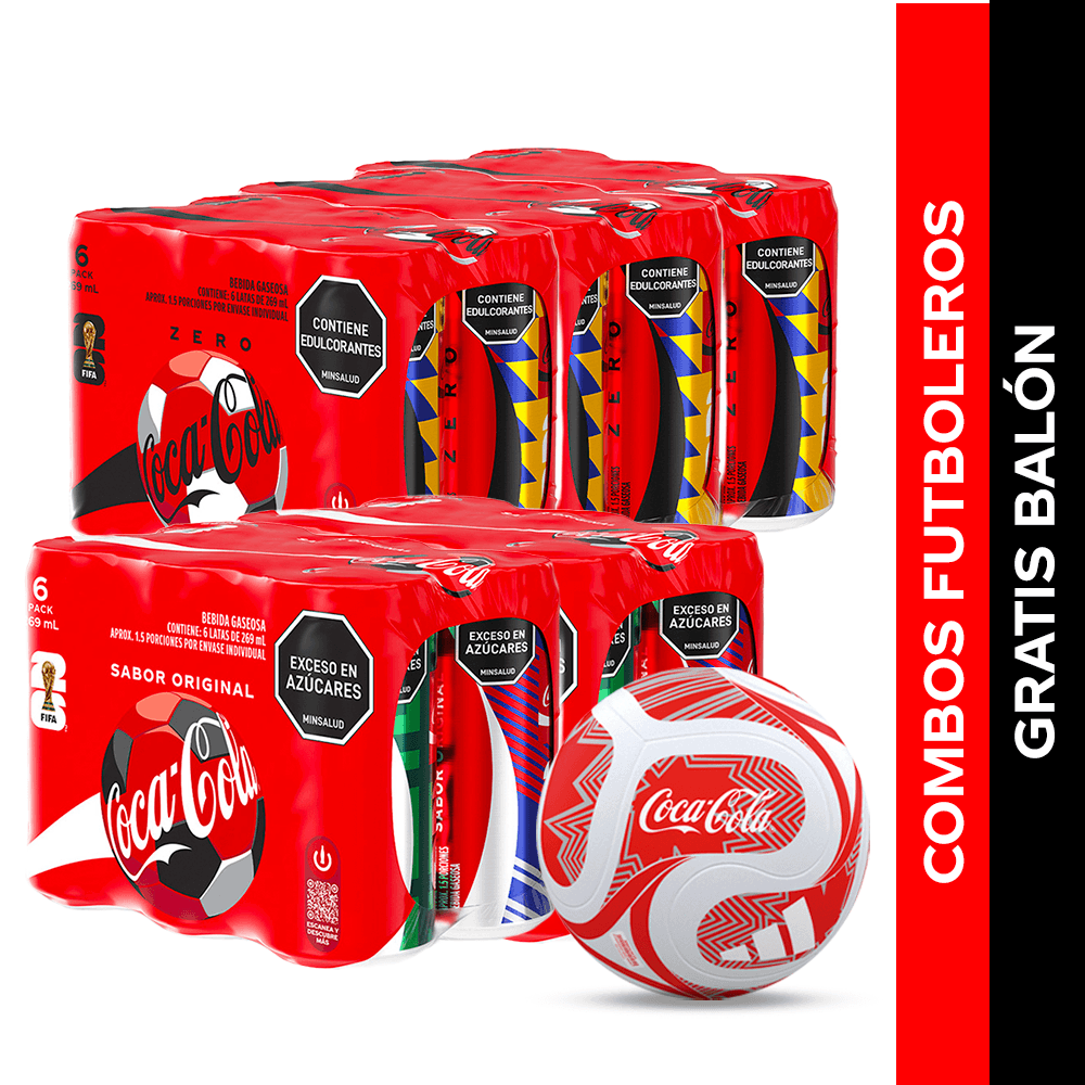 Combo futbolero 9 - Coca Cola  + Balón N°5 Adidas img #1