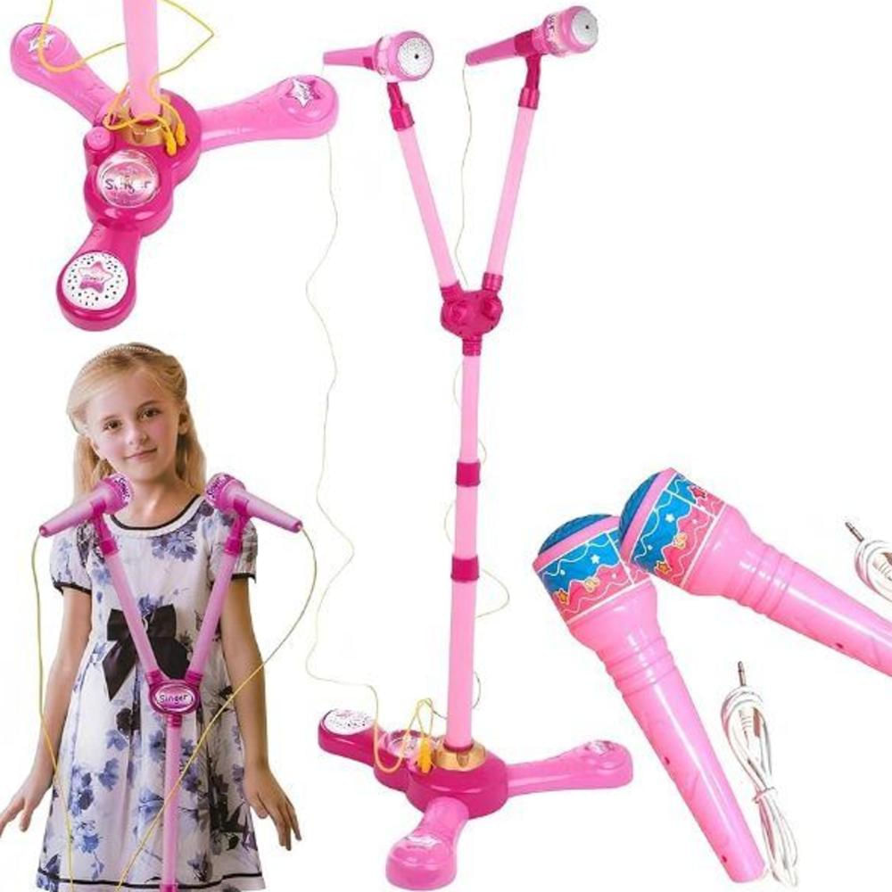 Micrófono De Niños Doble Con Base img #1