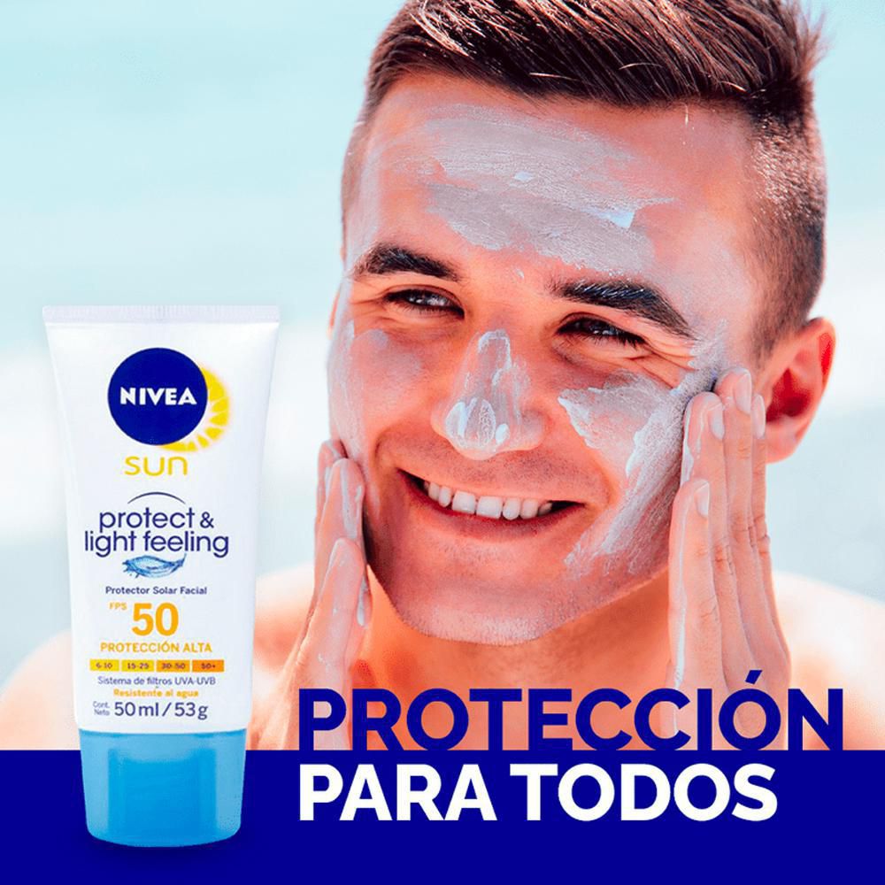 Protector solar NIVEA protect & light feeling FPS 50 (50  ml) img #3