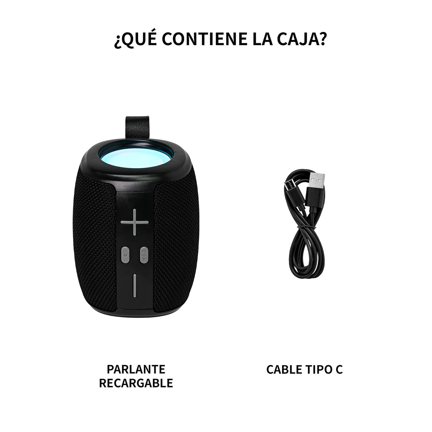 Parlante Portátil Recargable VTA 5W Negro img #2