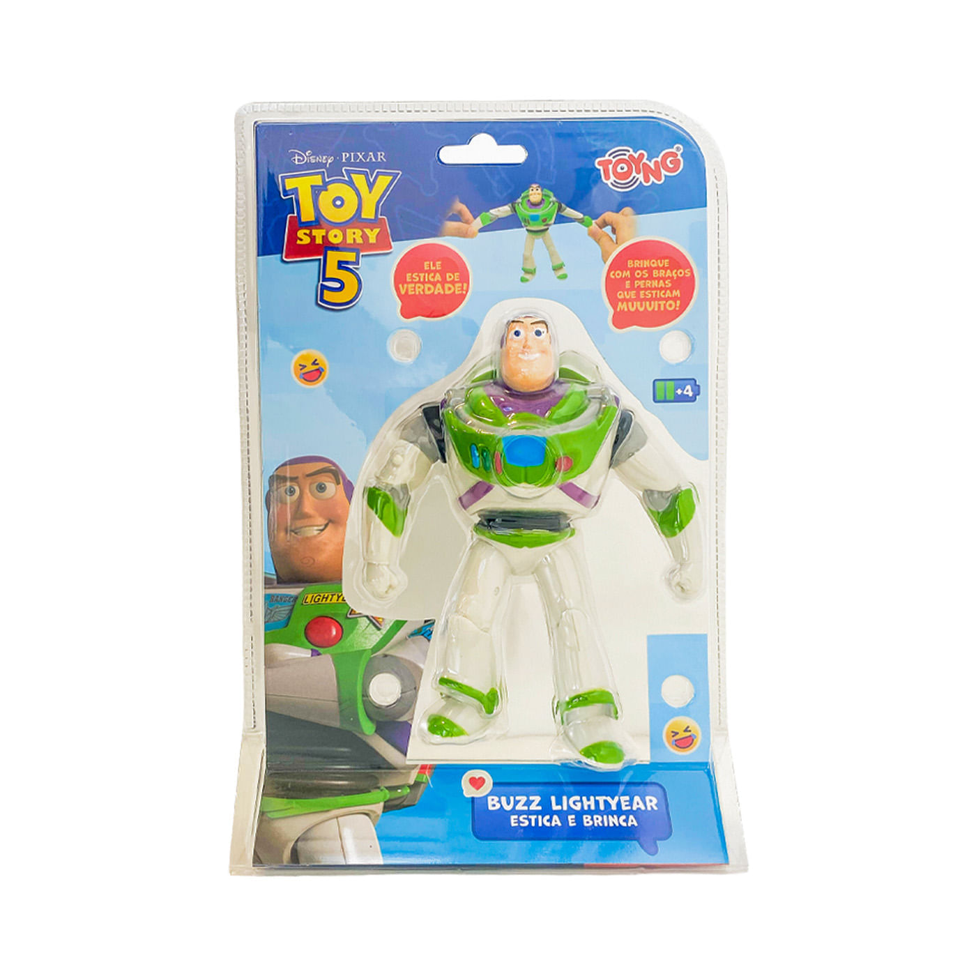 Figura Stretch Buzz Lightyear Toy Story Elástica Disney Pixar img #1