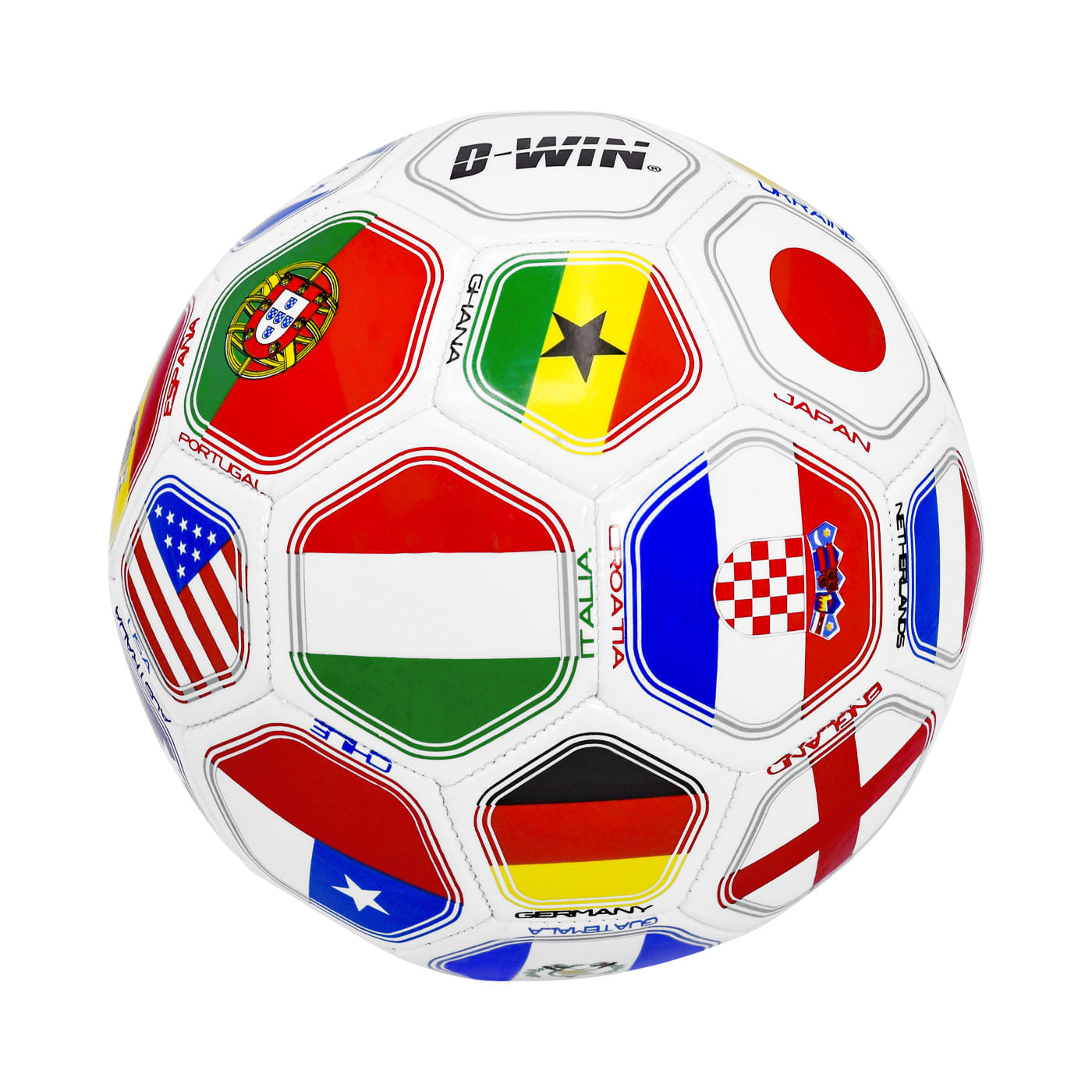 Balón de Fútbol N5 D-WIN World Game Azul con Caja img #3