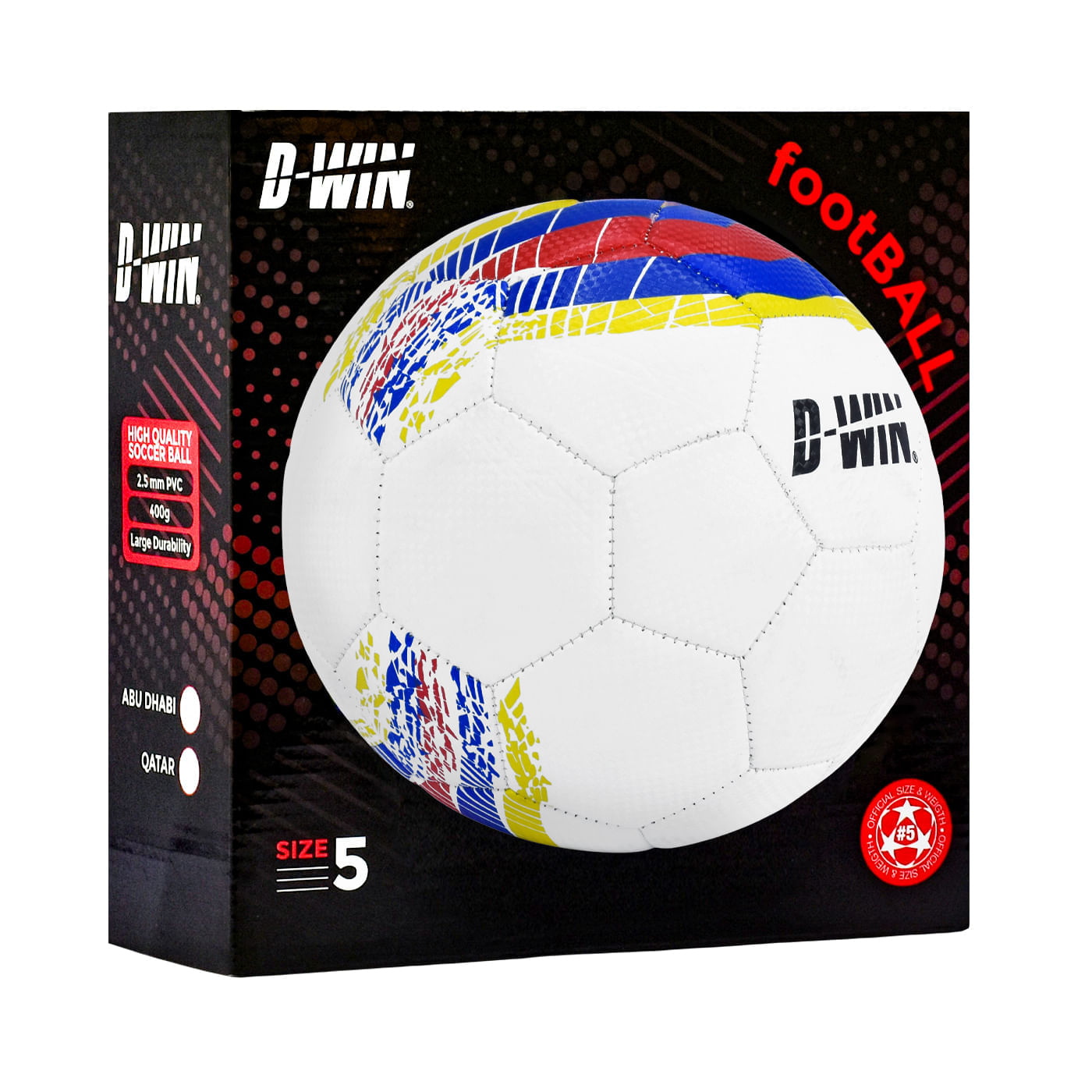 Balón de Fútbol N5 D-WIN Champion Game Azul Colombia con Caja img #1