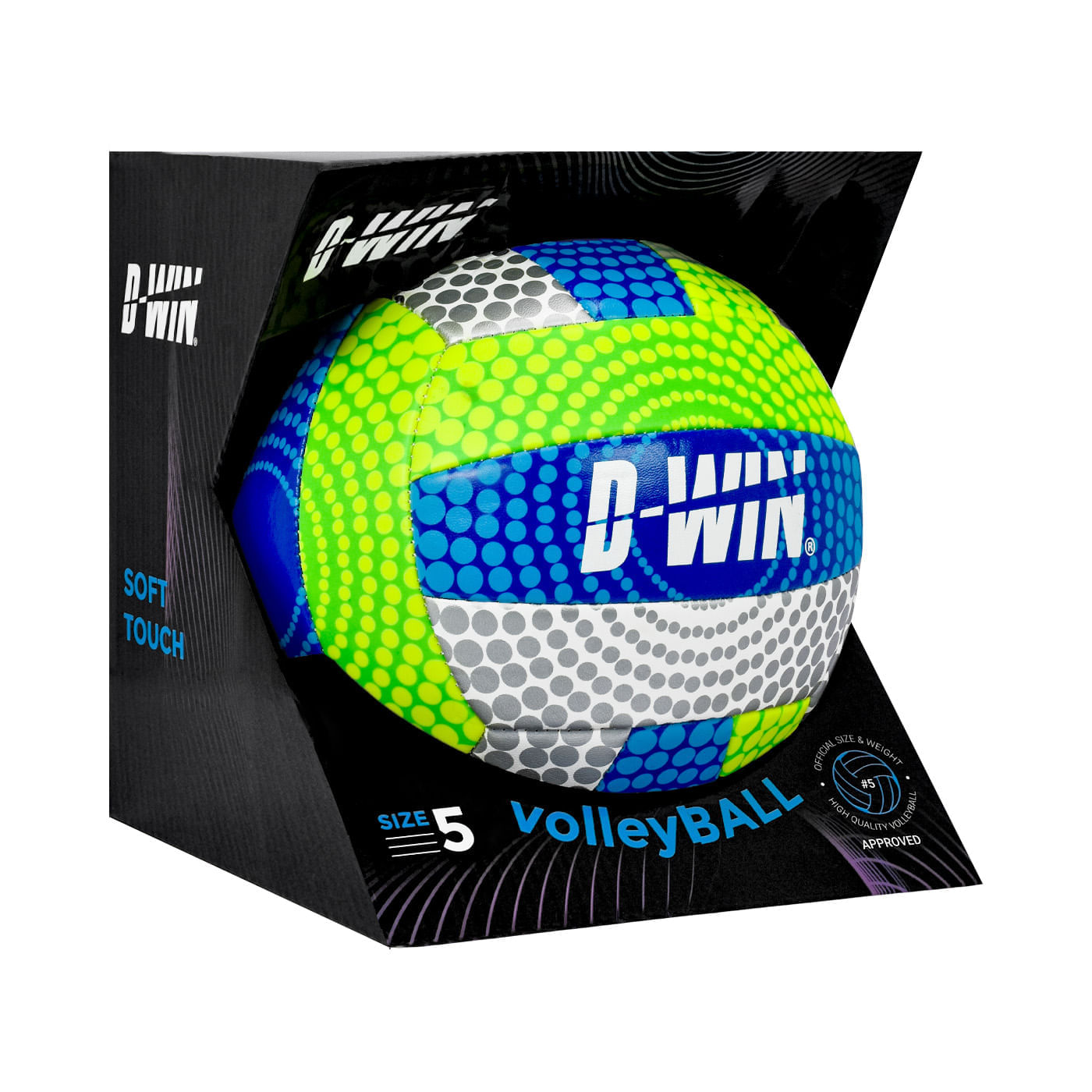 Balón de Volleyball N5 D-WIN Champion Game Verde con Caja img #1