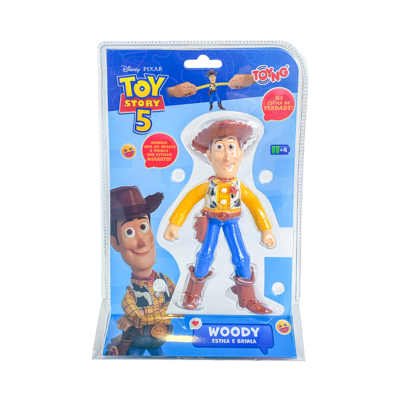 Figura Stretch Woody Toy Story Elástica Disney Pixar img #1