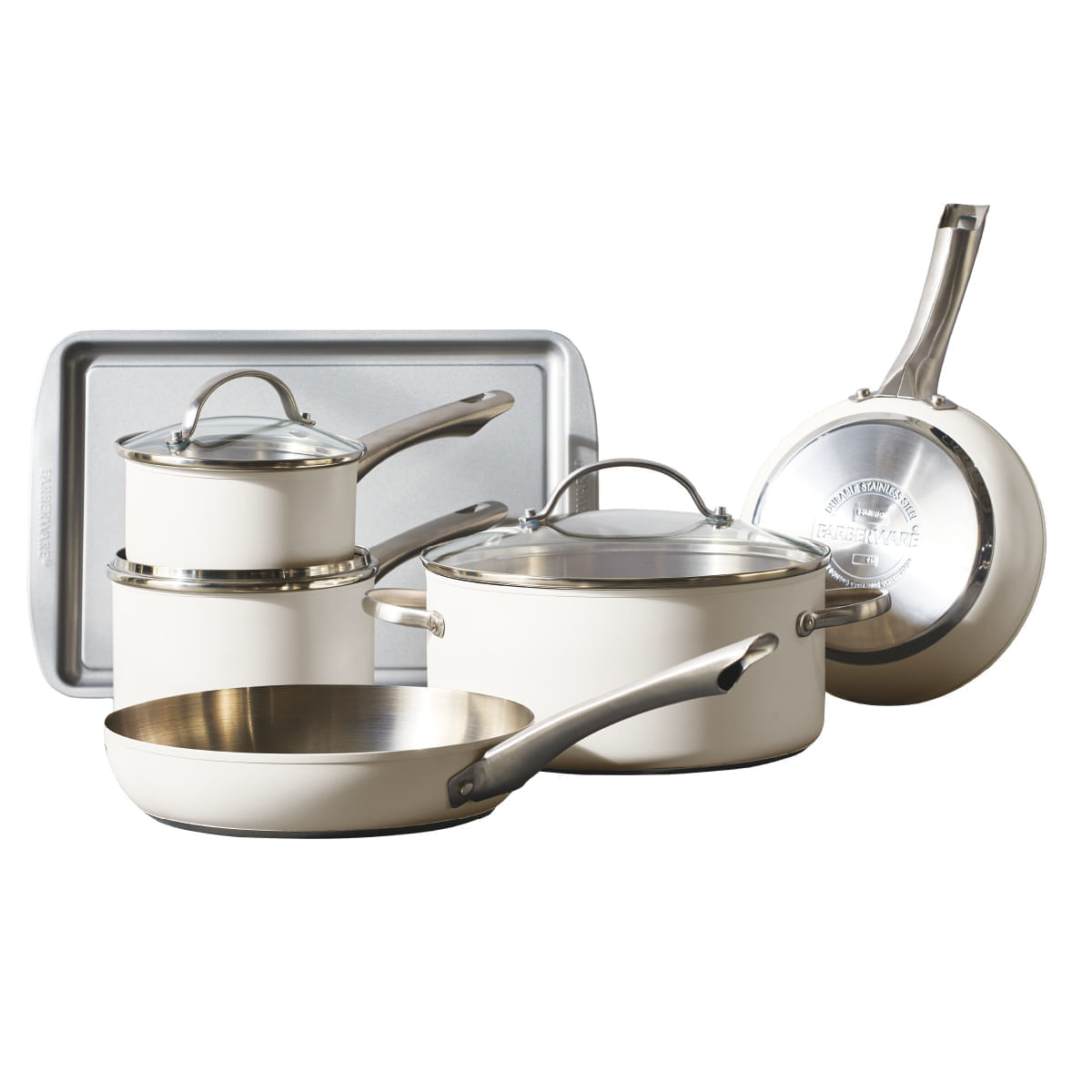 Juego de Ollas 14 pzs. Acero inox. Apta para inducción. Luster Farberware img #1