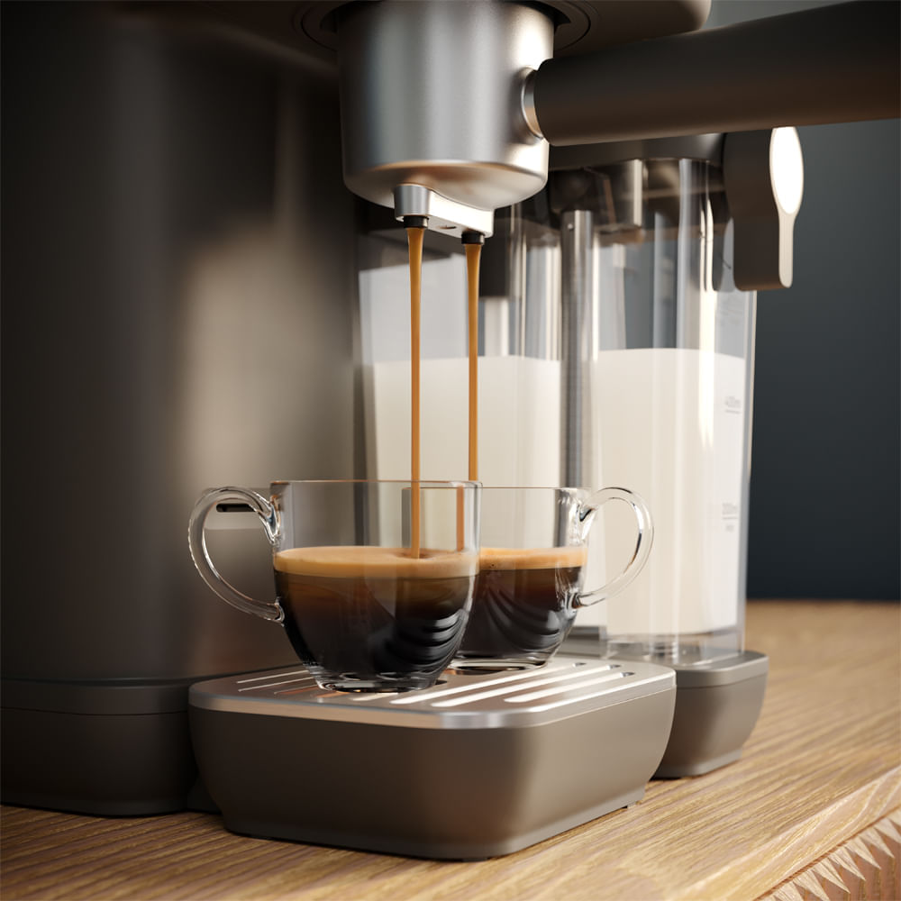 Cafetera Espresso Electrolux 1,2L Cápsula y Vaporizador de Leche Negro ECM70 img #9