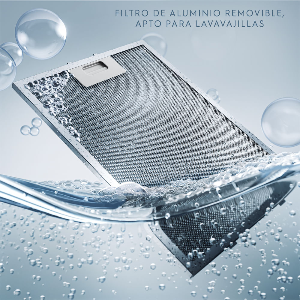 Campana Extractora  Electrolux  empotrable de pared 60cm 3 velocidades Gris DE6SS img #6