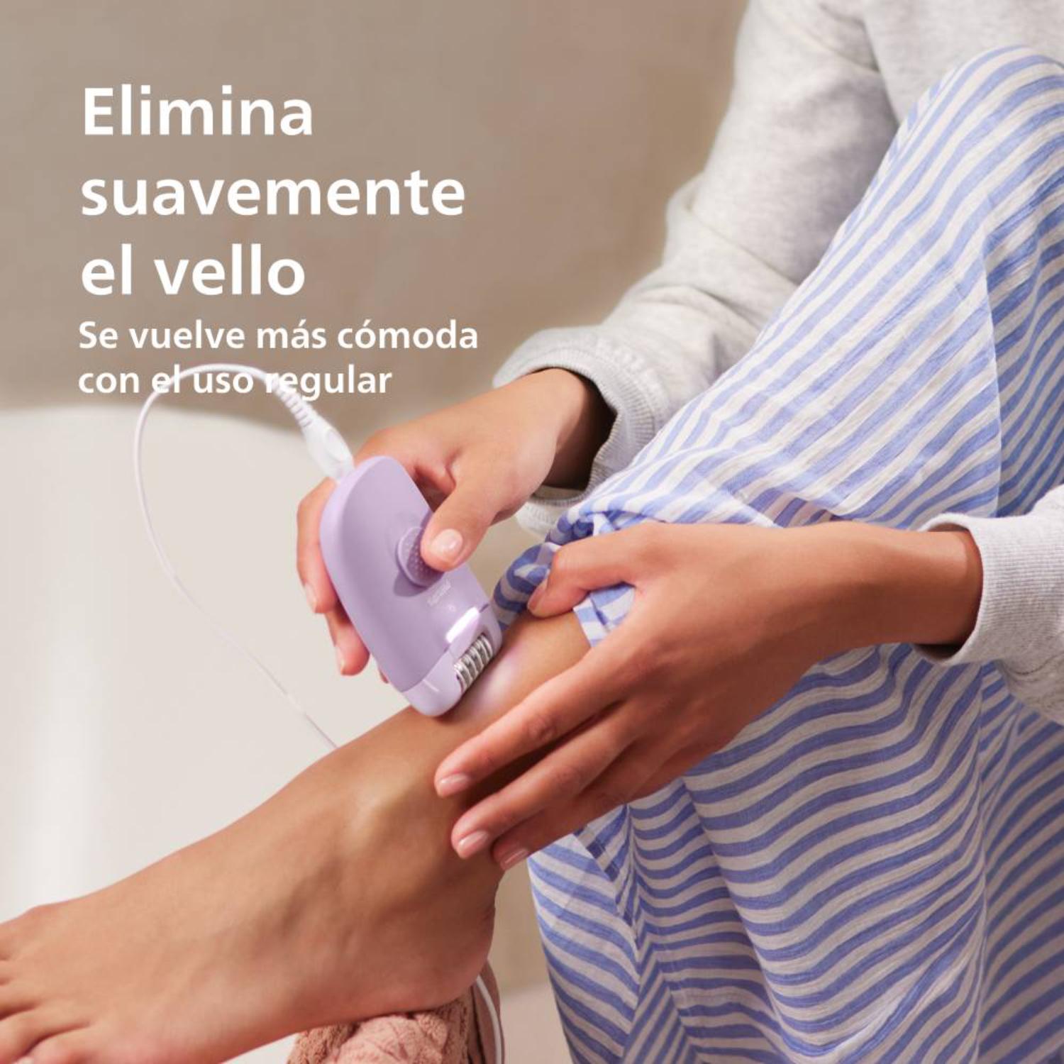 Depiladora Philips Alámbrica BRE257/00 Lila img #3