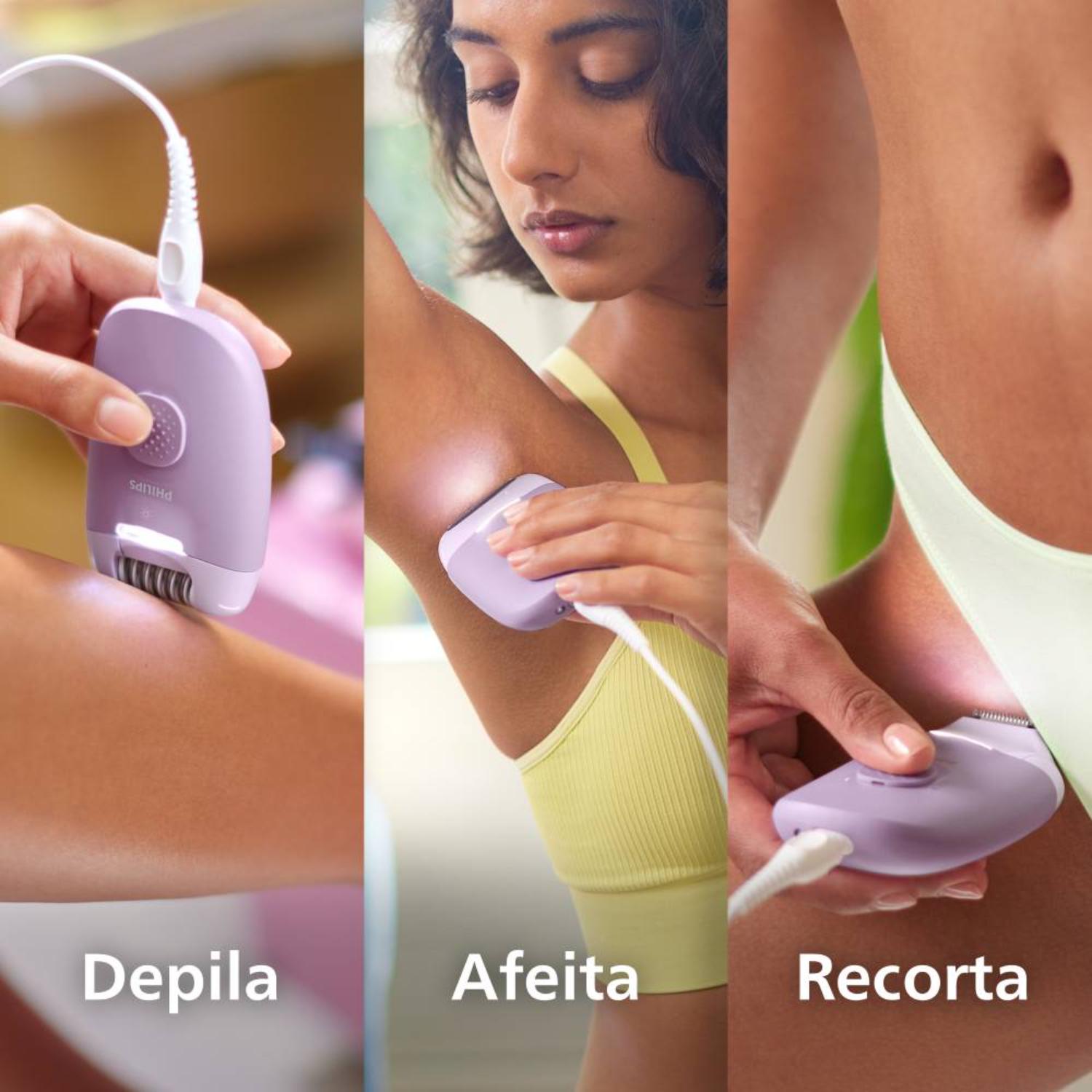 Depiladora Philips Alámbrica BRE257/00 Lila img #4