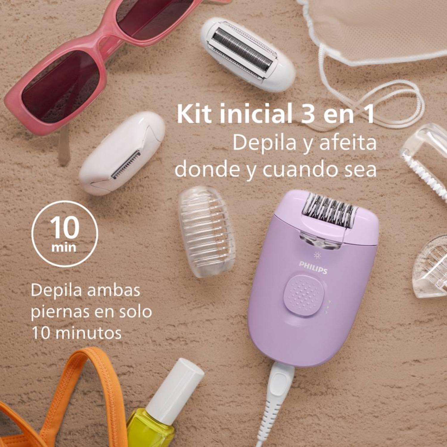Depiladora Philips Alámbrica BRE257/00 Lila img #5