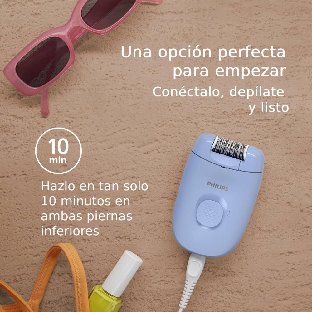 Depiladora Philips Alámbrica BRE228/00 Azul img #9