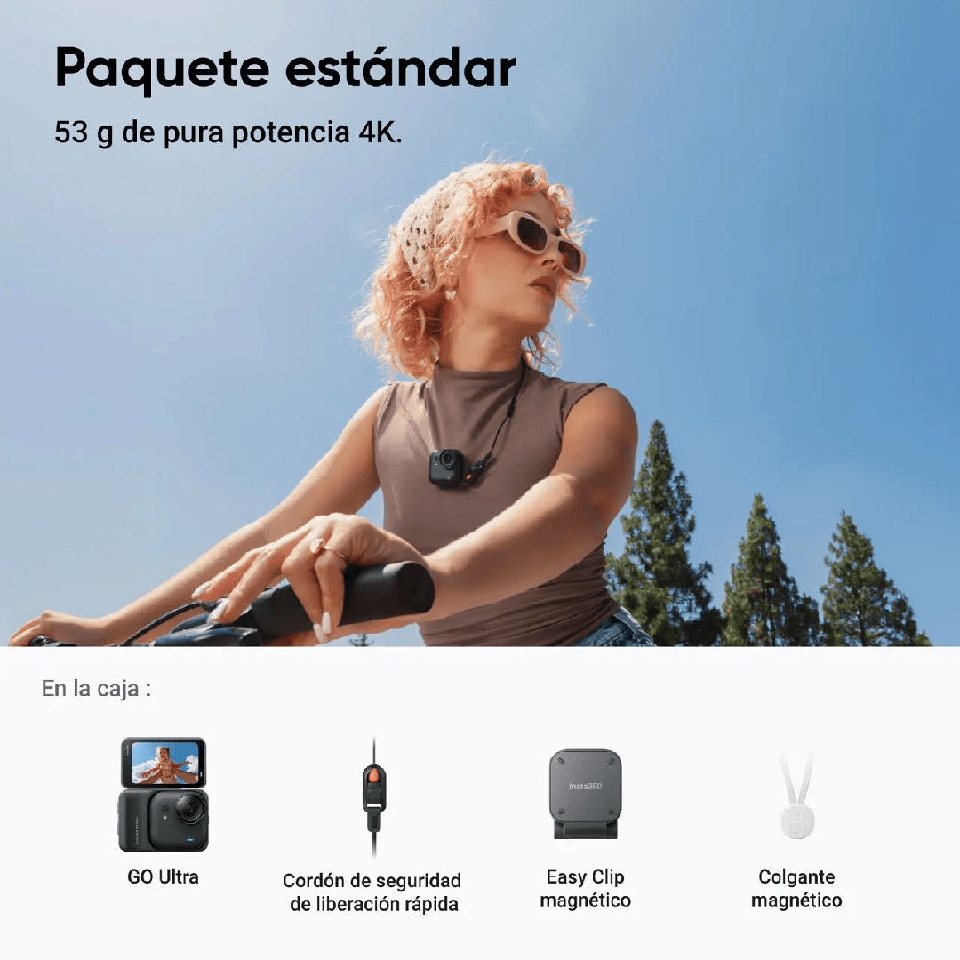 Cámara Insta360 Go Ultra Negro Combo Estandar img #2