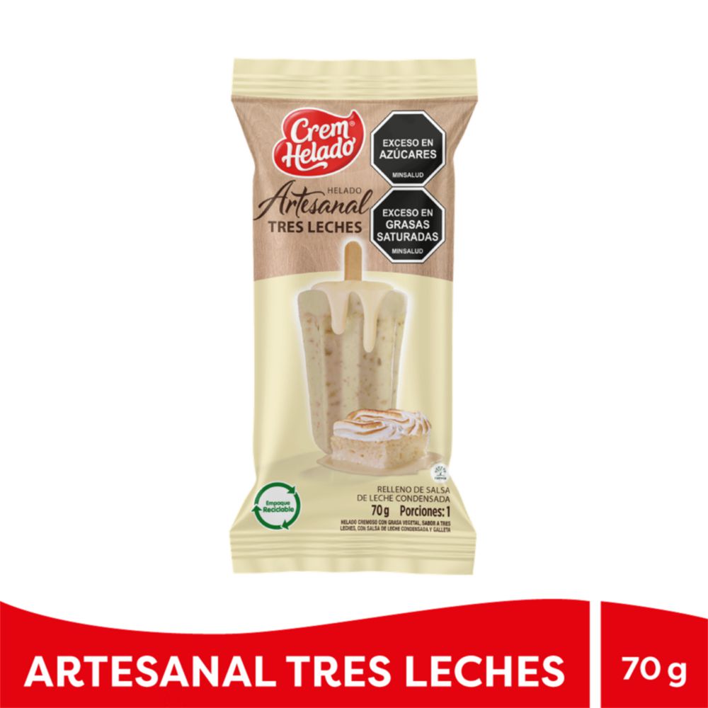 Helado artesanal CREM HELADO tres leches (70  gr) img #1