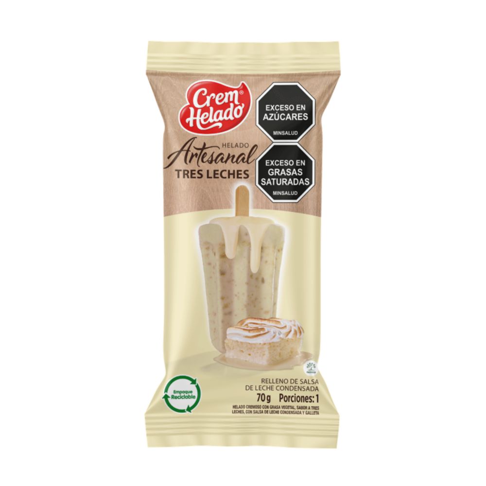 Helado artesanal CREM HELADO tres leches (70  gr) img #2