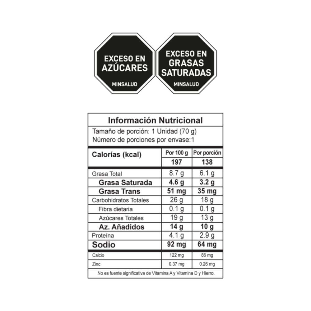 Helado artesanal CREM HELADO tres leches (70  gr) img #3